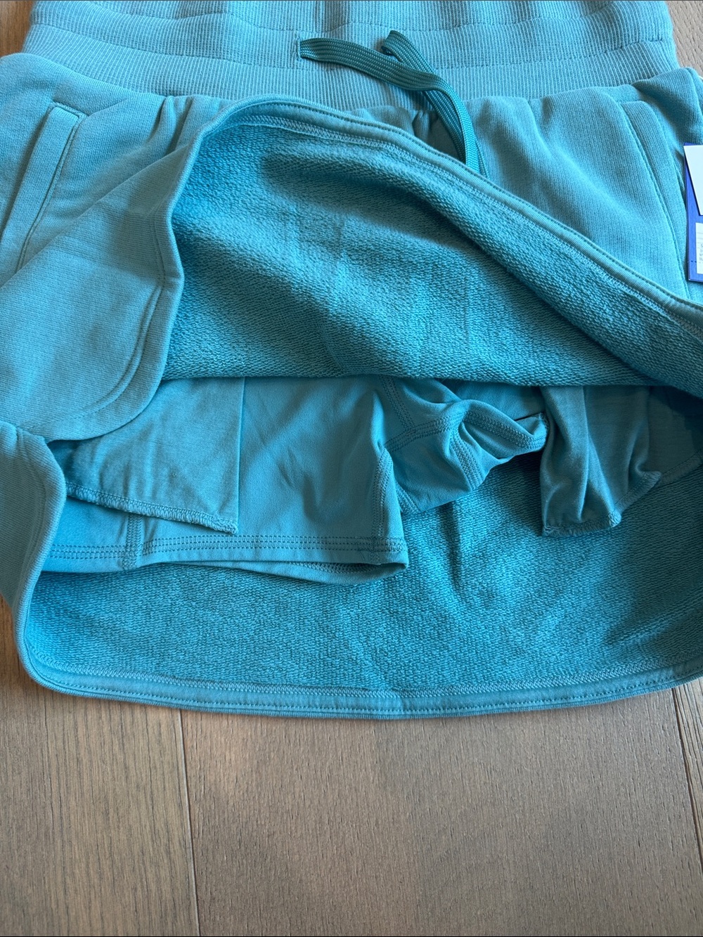 JoyLab Teal Drawstring Mini Skirt - Picture 2 of 2